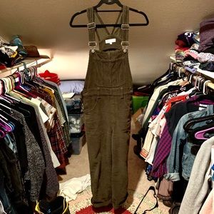 Madewell Corderoy Straight Leg Overalls